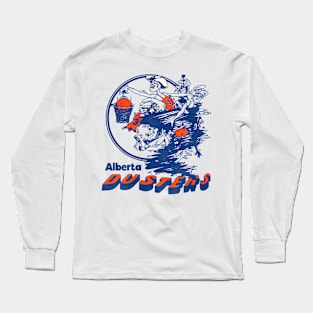 Defunct Alberta Dusters Basketball Team Long Sleeve T-Shirt